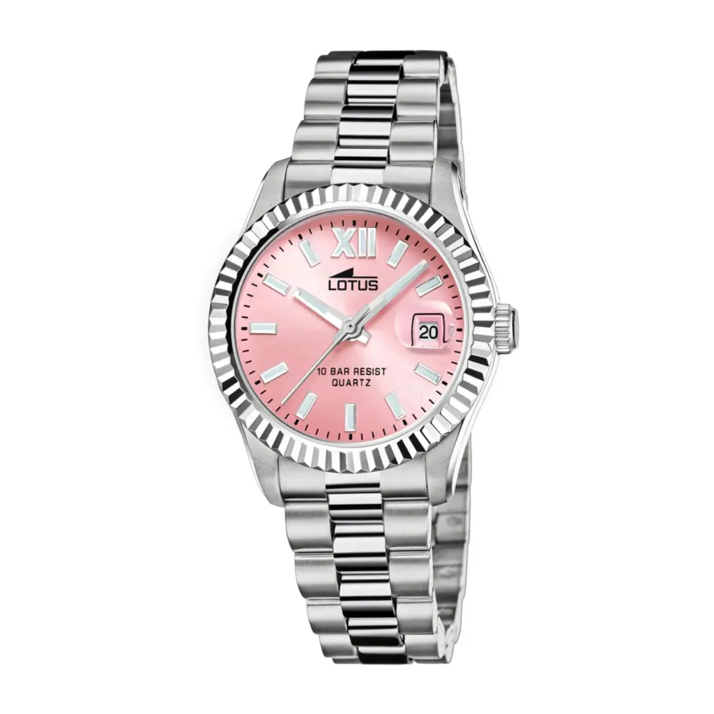 Montre femme, bracelet acier Lotus